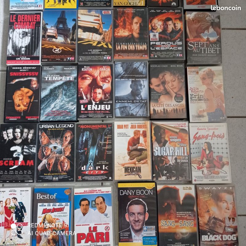Lot de 140 cassettes vidéo, VHS années 80 et 90 (image 10)