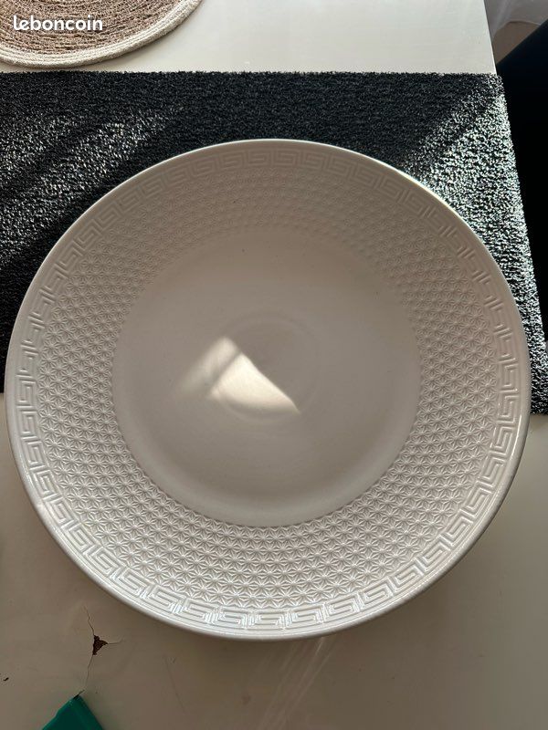 Grande Assiette beige 45 cm (image 2)