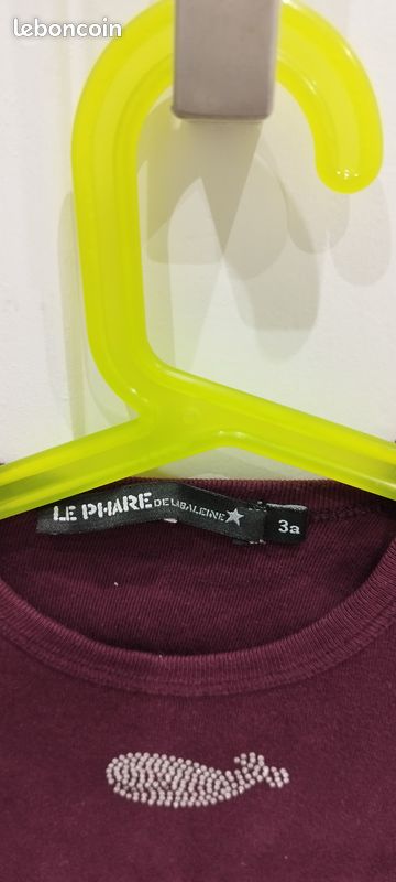 Tee shirt fille le phare de la baleine (image 5)