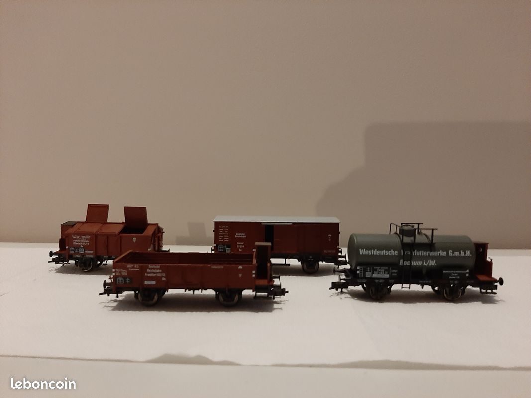 Wagons Roco Ho Wagons ROCO et FLEISCHMANN pour trains miniatures HO- Lot 2 - Modélisme