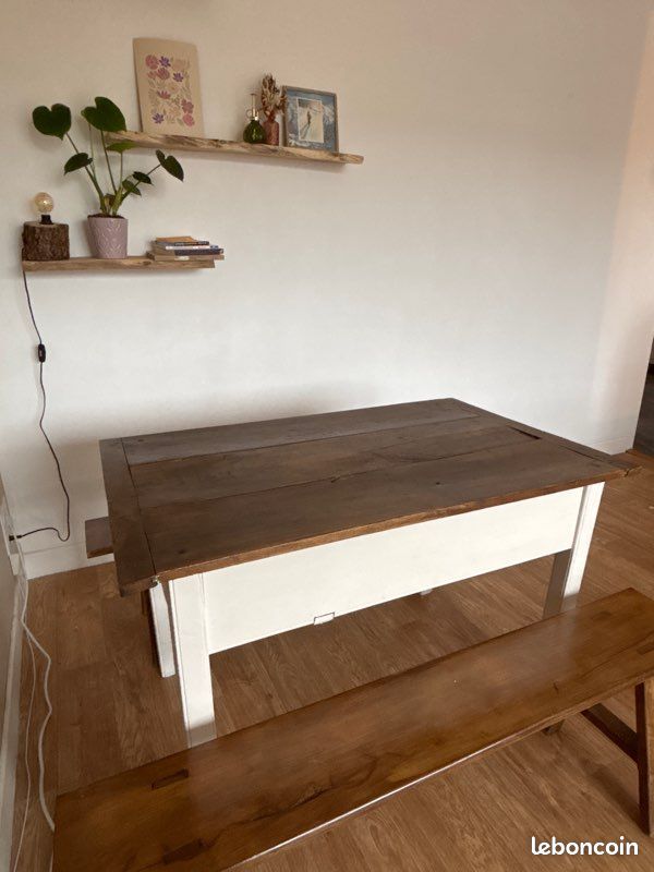 Table de ferme & bancs (image 3)