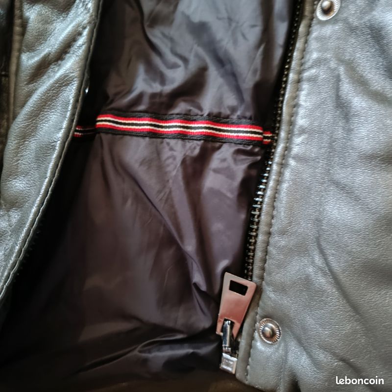 Manteau doudoune cuir kaki femme oakwood L (image 4)