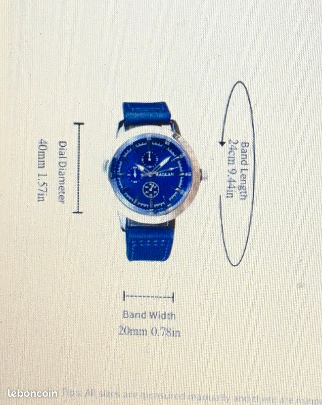 Montre ronde surdimensionnée et élégante pour homme (image 2)