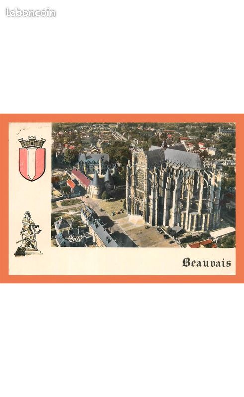 A542 / 295 60 - Beauvais Vue aérienne Blason (image 1)