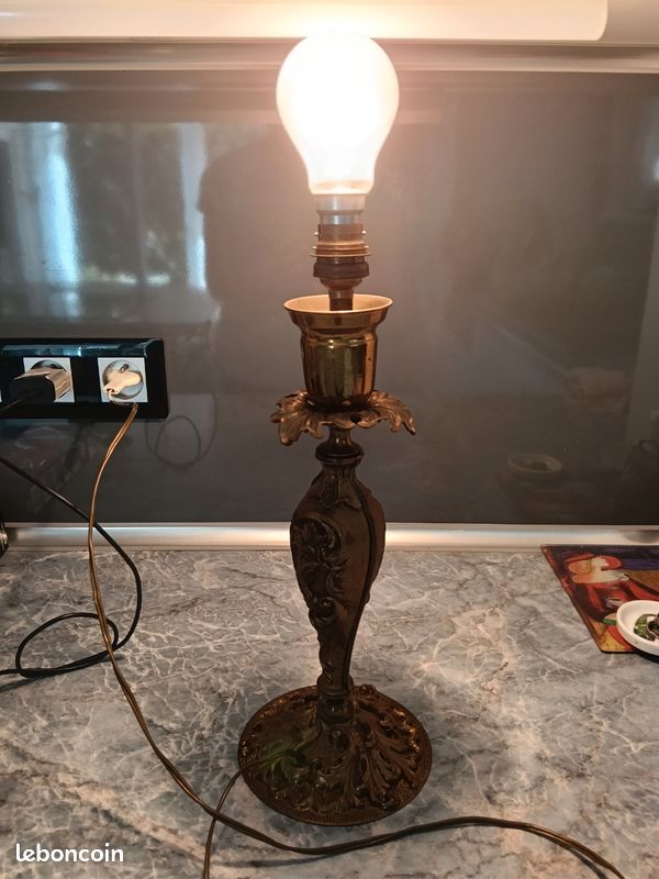 Pied de lampe en bronze (image 8)