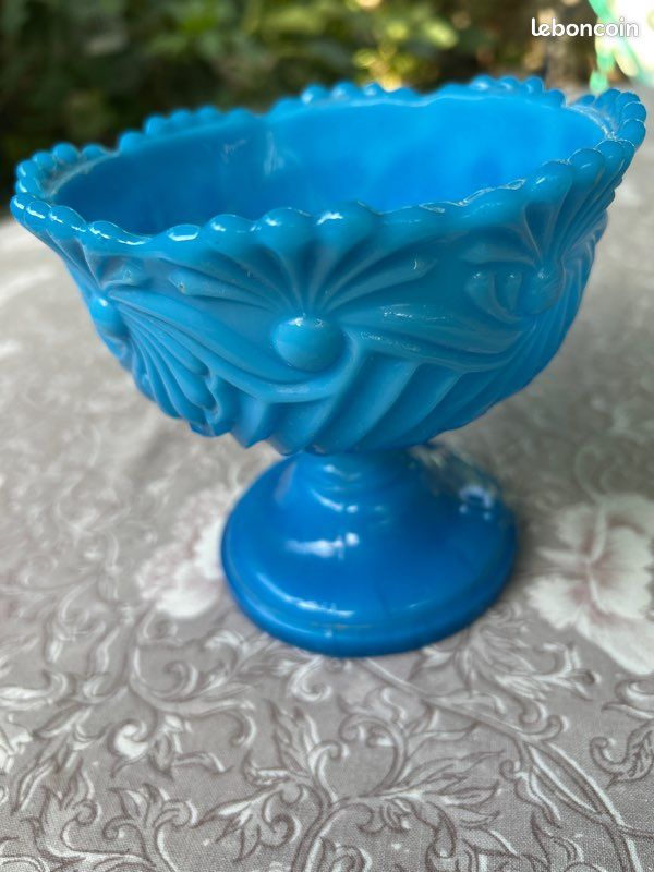 Petite coupe opalines de foire hauteur 14 cm diamètre 13cm (image 3)