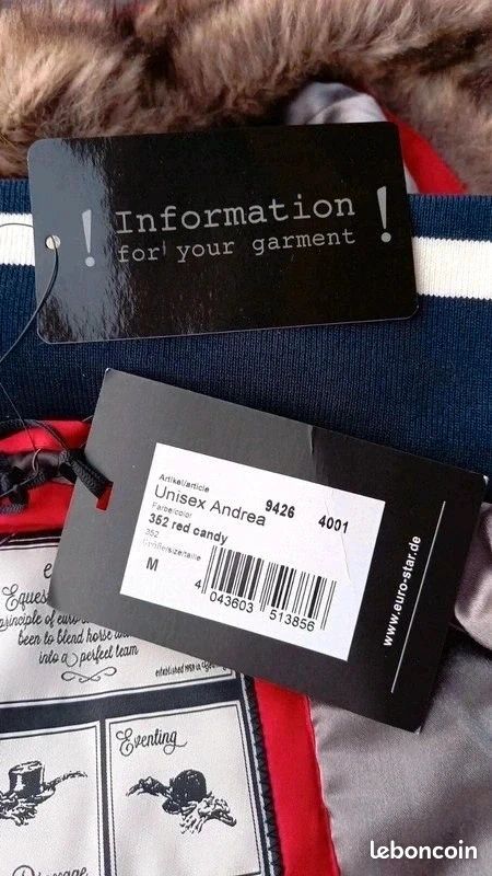 Veste D'Équitation Femme Eurostar - Taille XL (42 Poitrine) - Gris/Bleu - Excellent état