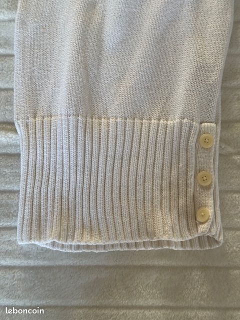 Robe Robe Ralph Lauren en coton blanc tricoté, fille, 7 ans (image 5)