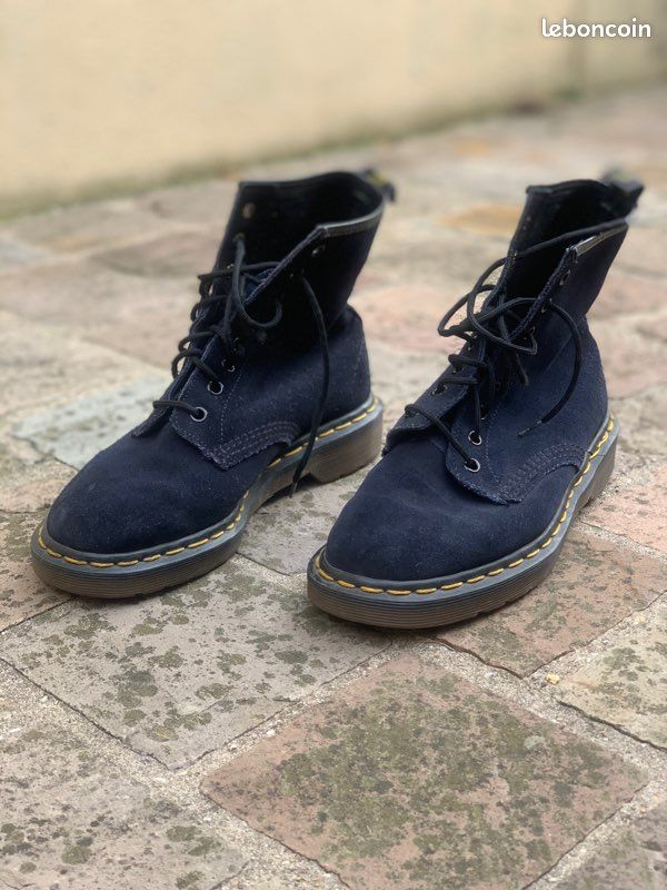 Martens MIE daim bleu nuit T38 Chaussures