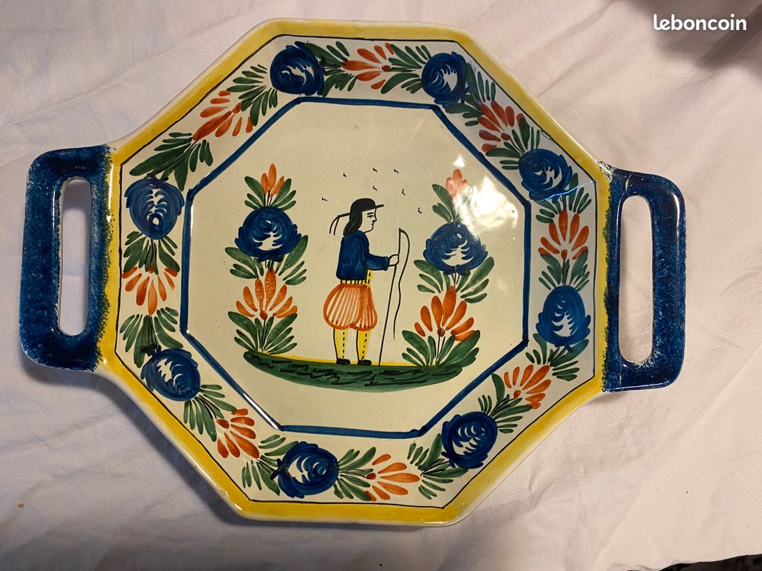 Ancien plateau breton ( 47,5 x 32,5 cm ) - Collection