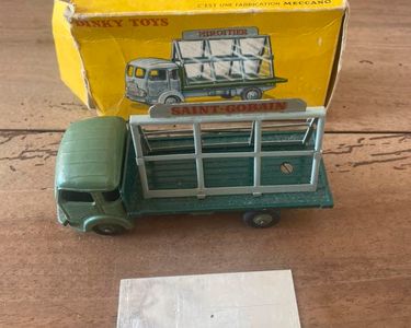 DINKY TOYS ATLAS CAMION TRUCK FOURGON SIMCA CARGO JAUNE VERT REF 33 A