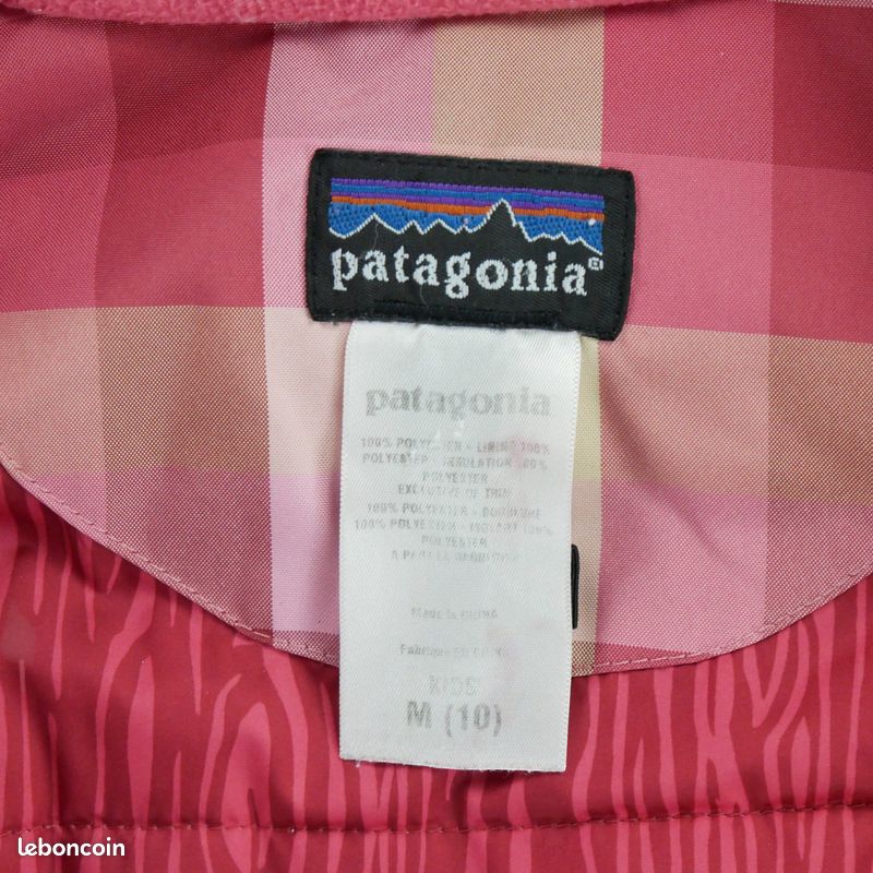 Patagonia Blouson Fille Taille 10/12 ans Rose #QWE2275 (image 14)