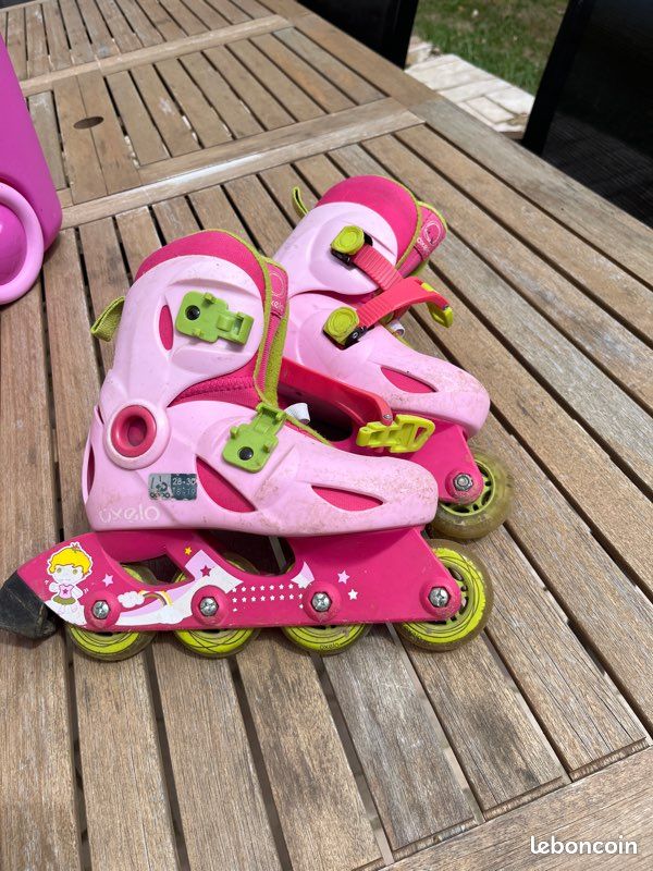 Roller enfant rose décathlon Sport Plein air