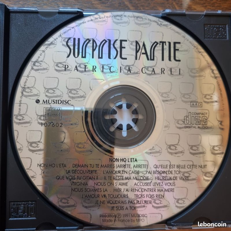 Patricia Carli – Non Ho L'eta - CD (image 2)