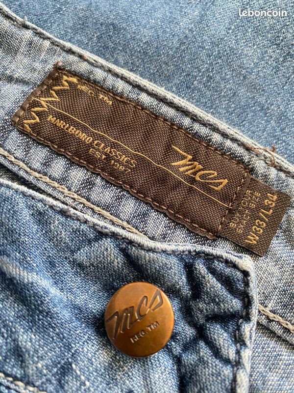 Marlboro Classics Taille 38 Slim NEUF Pantalon jeans