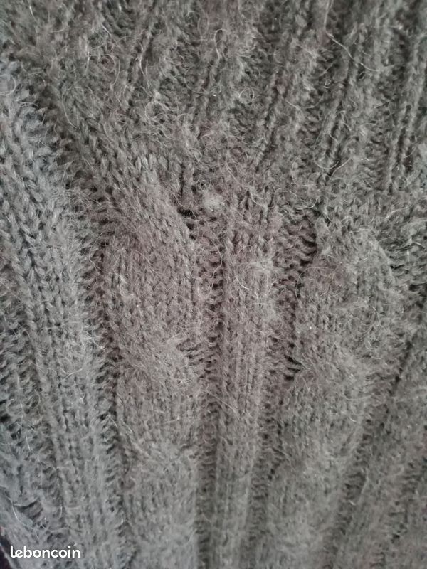Pull gris, camaïeu, taille 2 (image 2)