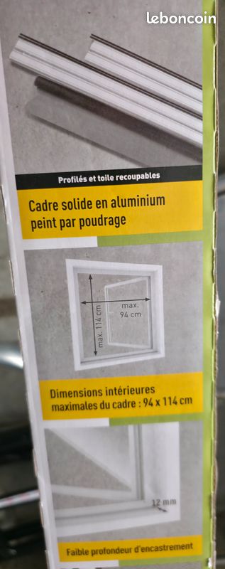 Moustiquaire de fenetre en aluminium (image 2)