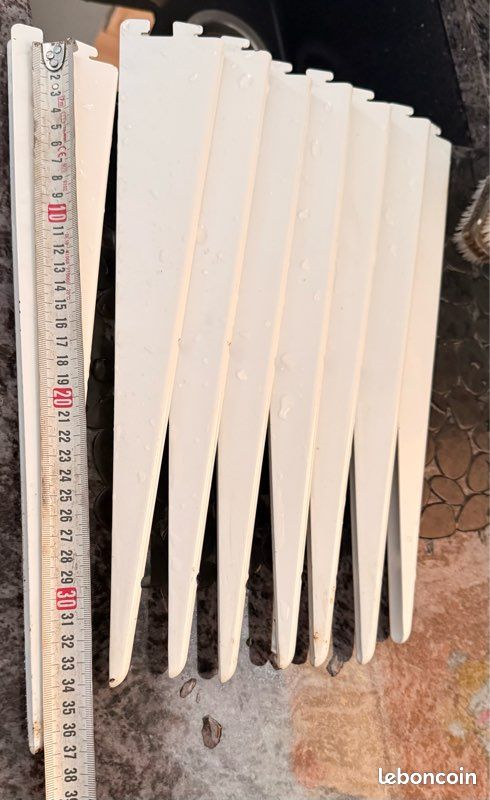 Console double 37 cm blanc (image 1)