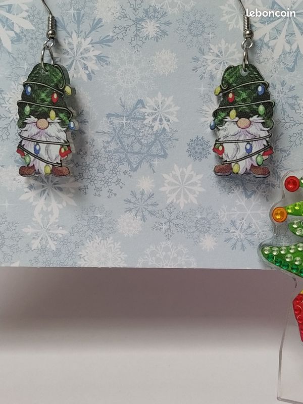 Boucles d'oreilles Noël NEUVES (image 2)