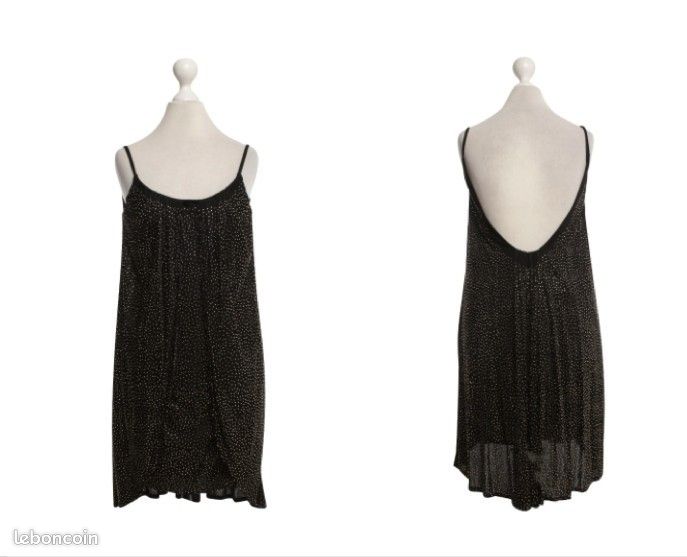 Marque H&m H&m Robe Soiree H&M à Paillettes Robe Argent