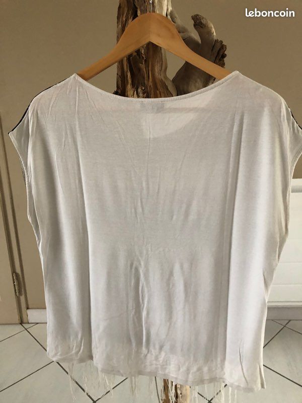 T-shirt imprimé à franges taille 1 (image 2)