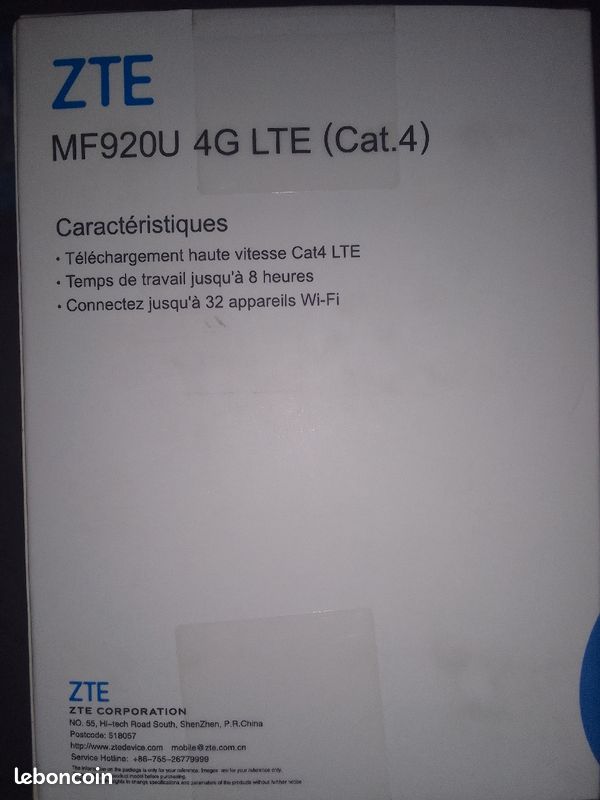 Clé wifi ZTE 4g + . Plus 50 go (image 2)