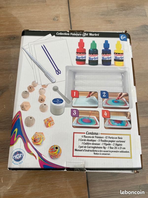 Coffret kit de peinture marbrée neuf (image 2)