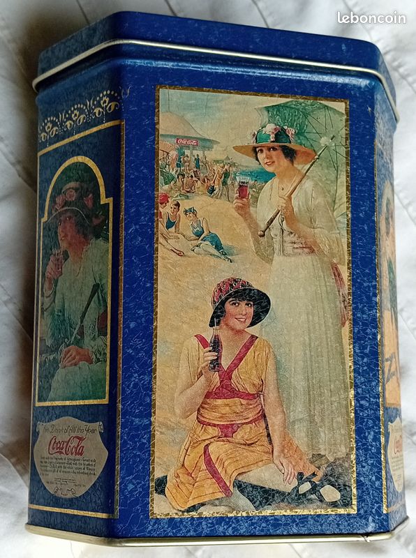 Boite Coca-Cola vintage en métal. Taille 15x8 cm (image 4)