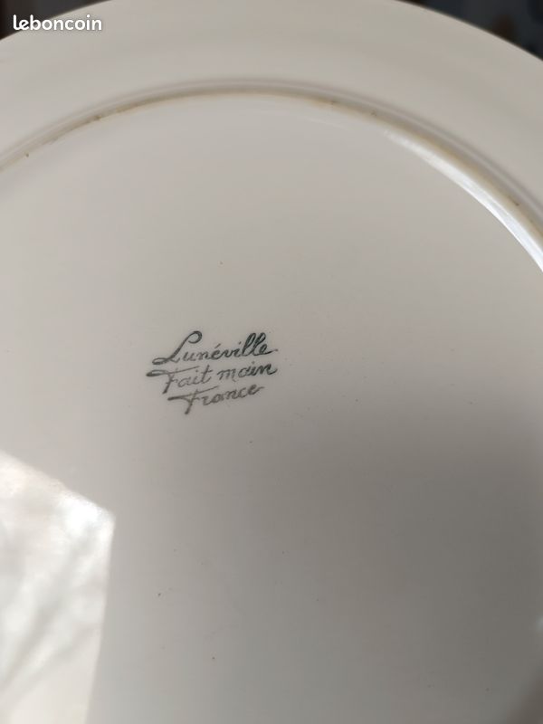 Grande assiette coquelicot Lunéville (image 4)