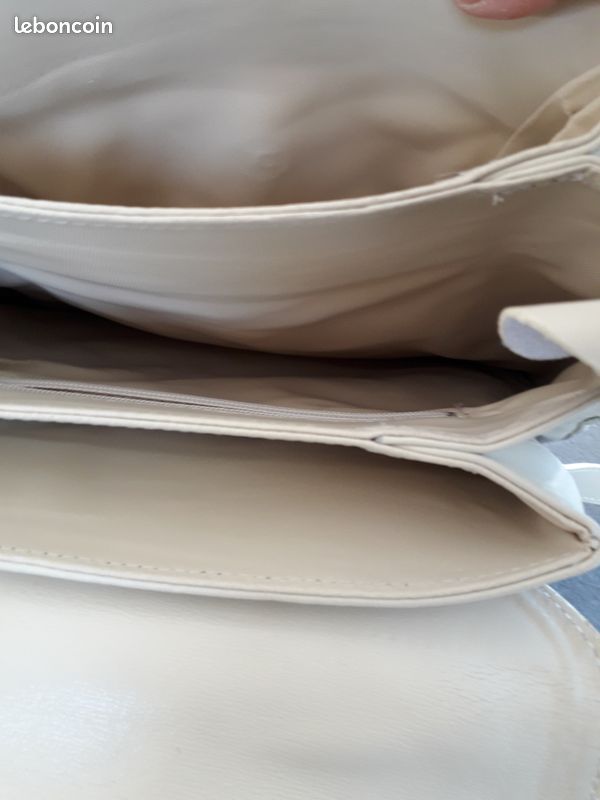 Sac à main bretelles dos beige (image 6)
