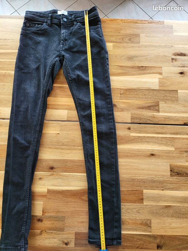 Pantalon jean skinny noir homme Jules taille 32 XXS (image 3)