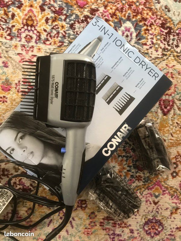 Brosse cheveux Ionic styler Conair 3 attachements (image 1)