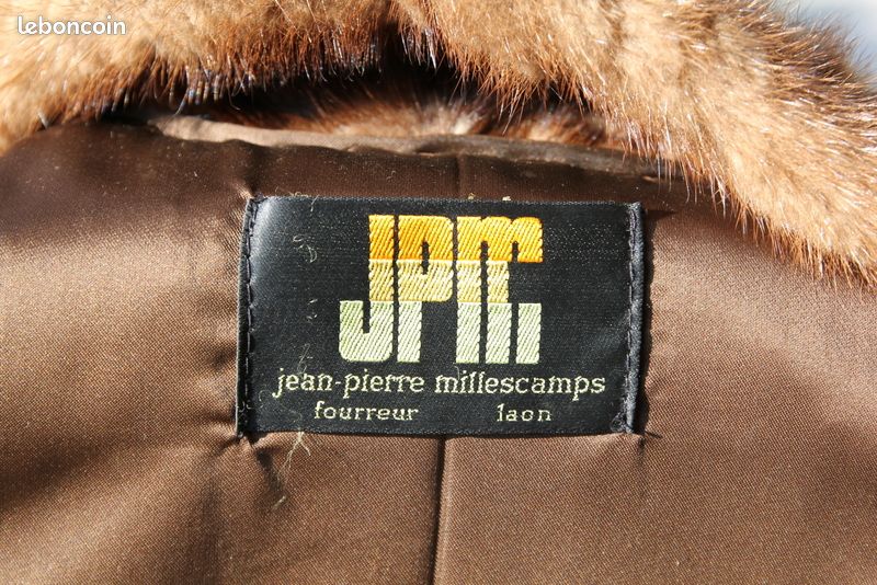 Manteau en fourrure de vison couleur marron (image 3)