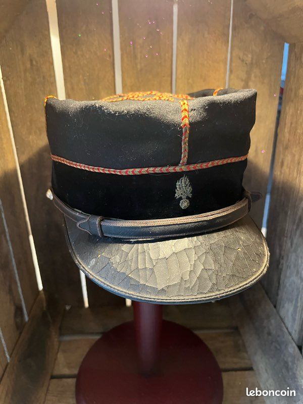 Képi adjudant de sapeurs-pompiers WW1 militaria France (image 8)