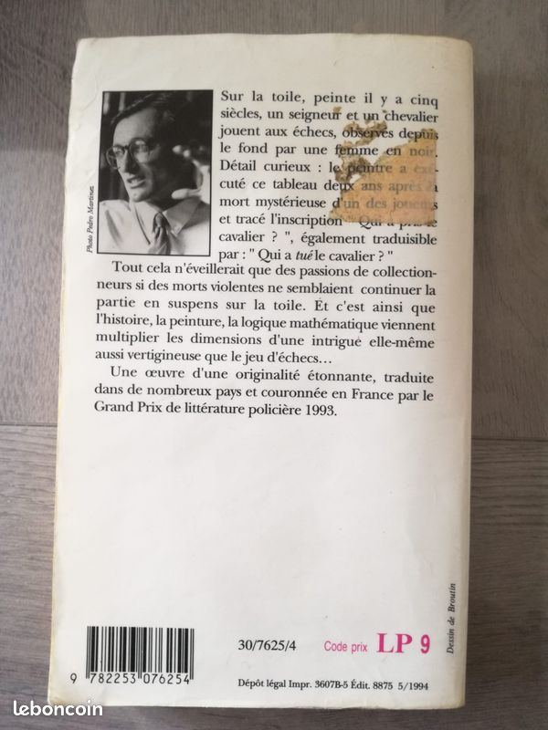 LIVRE Roman suspens, polar, thriller : Le tableau du Maitre flamand" de PEREZ -REVERTE (image 2)