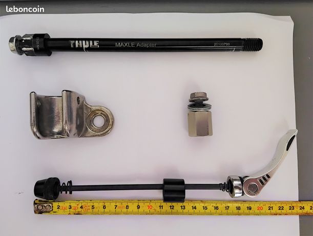 Trailer AxXle | Axe enfichable pour remorque de vélo avec adaptateur universel | Différents filetages et longueurs | Fabriqué en Allemagne (filetage : M12 x 1,5 | Longueur de l'essieu Trailer AxXle | Axe enfichable pour remorque de vélo avec adaptateur universel | Différents filetages et longueurs | Fabriqué en Allemagne (filetage : M12 x 1,5 | Longueur de l'essieu