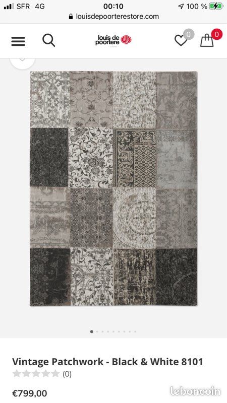 Tapis Louis de poortere en laine mélangée 270x190cm (image 2)