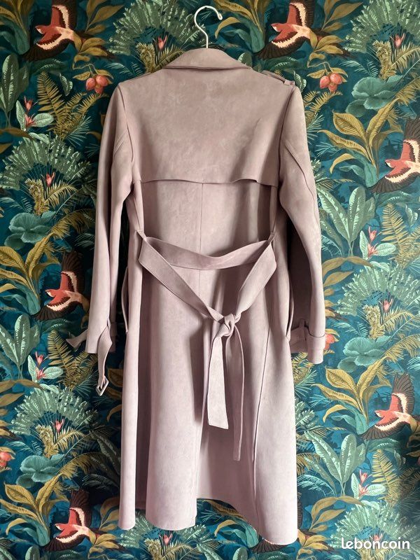 Manteau/veste En Faux Daim Zara Rouge Taille S - Neuf Sans étiquettes, Style Impeccable