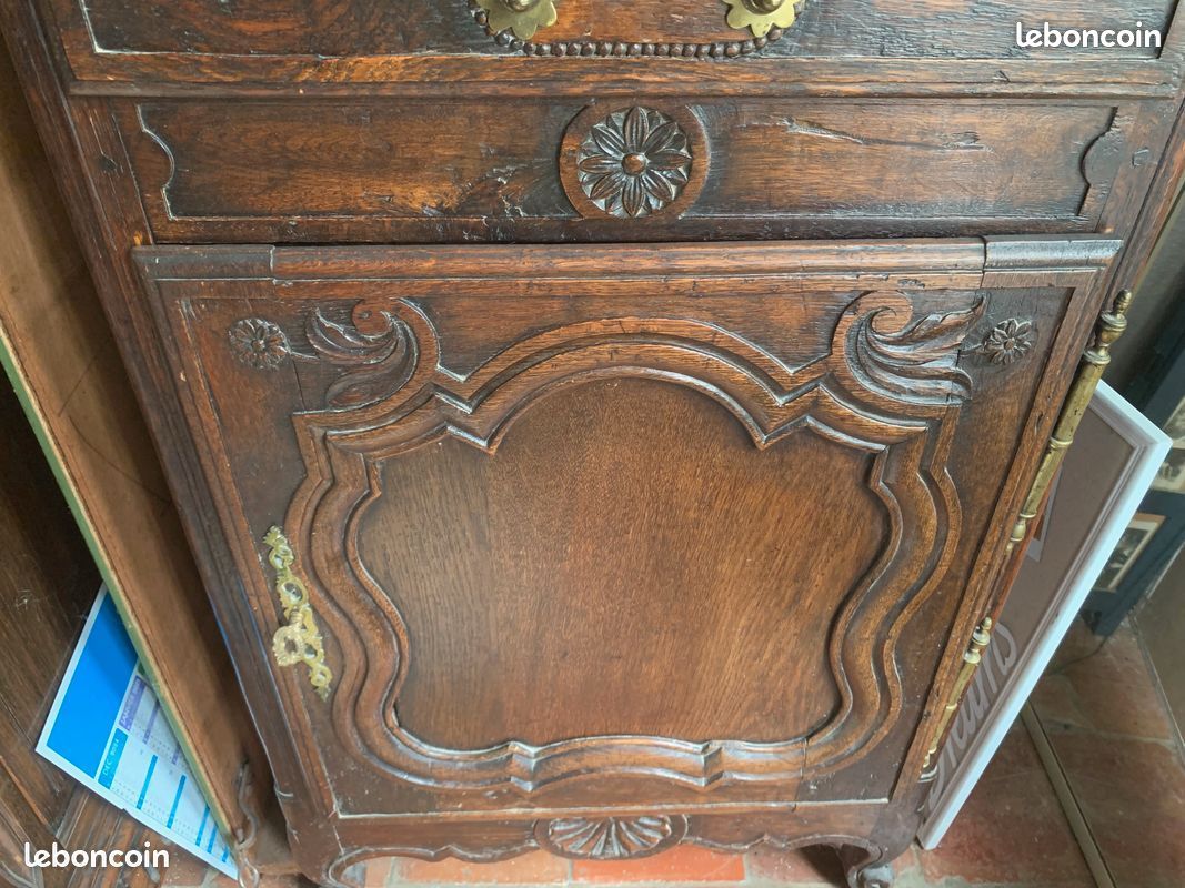 Beau meuble ancien en bois de 113 cm de haut (image 3)