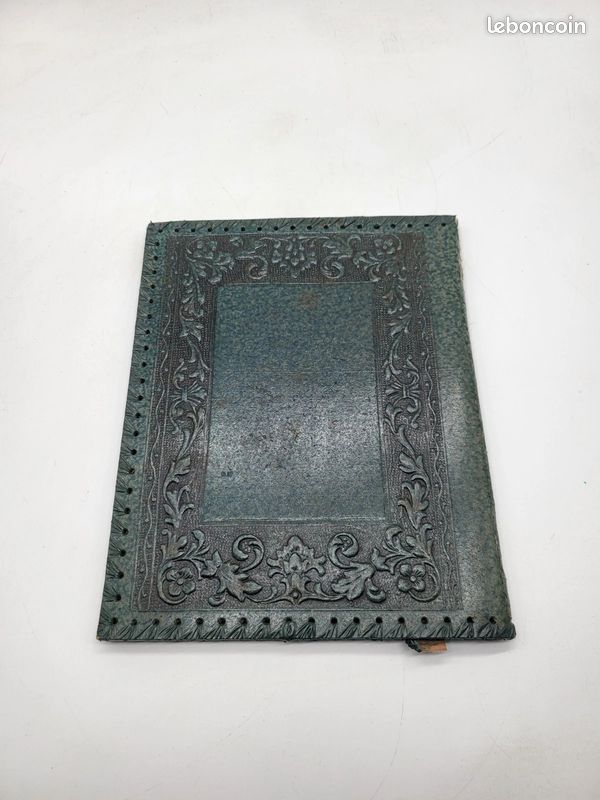 Lot de 2 protège-livres et protège-documents anciens – Décor relief – Vintage (image 4)
