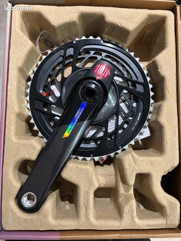 Pédalier capteur de puissance SRAM Force AXS D2 DUB 48x35d 2x12v grey/iridescent