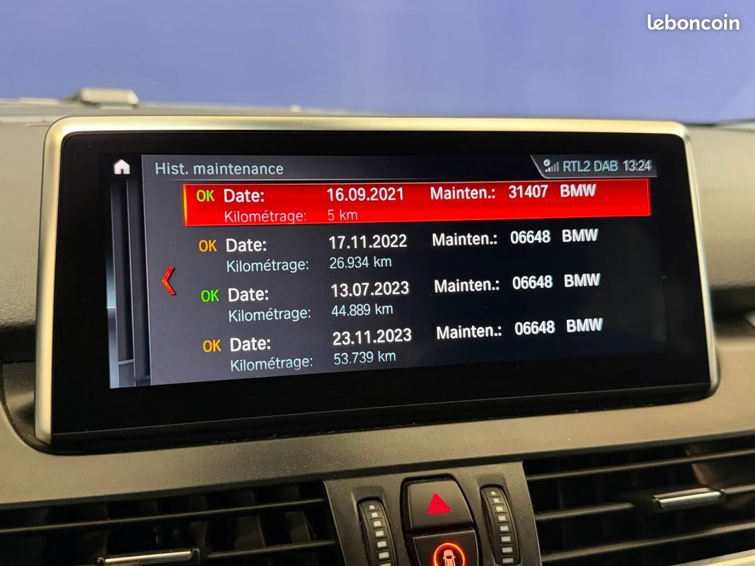 BMW Série 2 ActiveTourer 218d 150ch M Sport DKG7 - Origine France - Suivi BMW - Toit Ouvrant - Affiche Tête Haute - Sièges Electriques - Apple Carplay - Attelage (image 18)