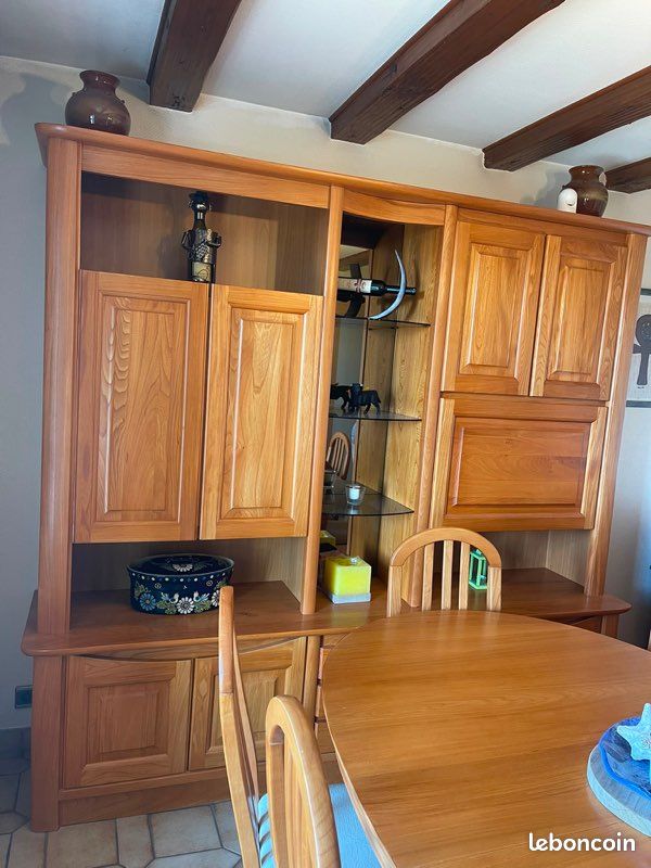 Buffet haut en bois massif (image 5)