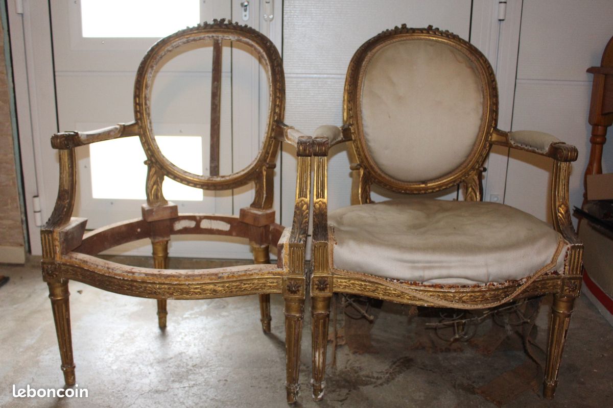 Chaises et fauteuils style napoleon iii (image 2)