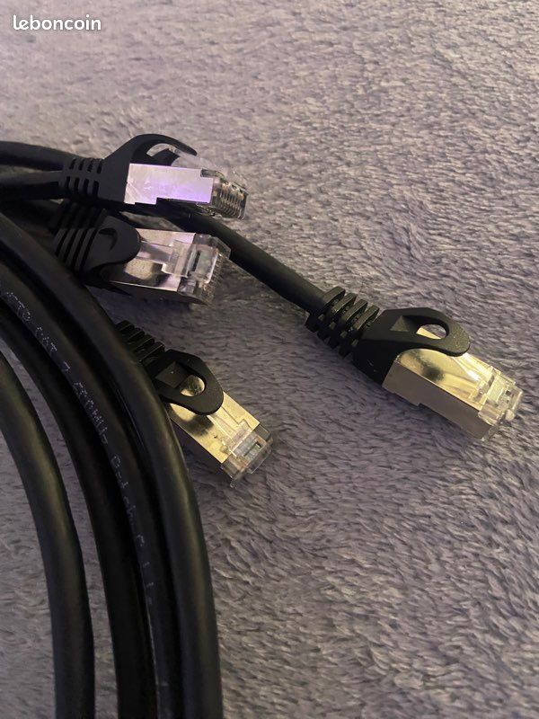5 câbles RJ45 cat7 renforcés de 1m (image 4)