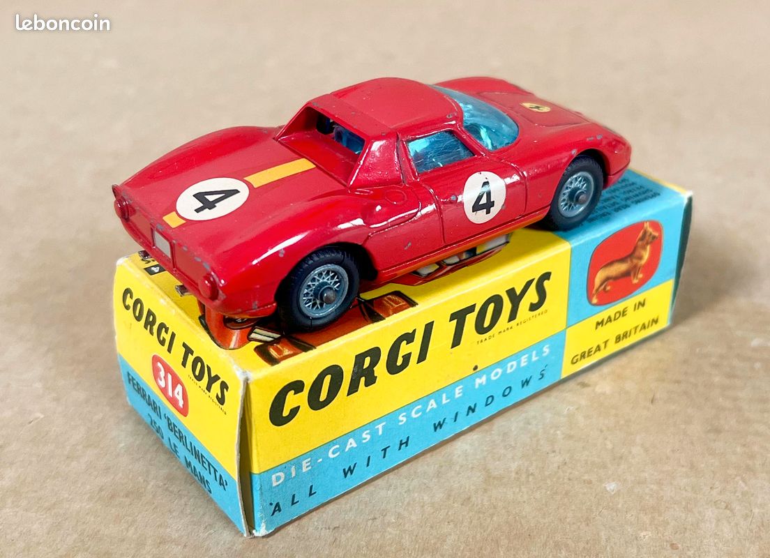 1970 Corgi Ferrari Berlinetta 250 Le Mans 1/43 Scale No.314