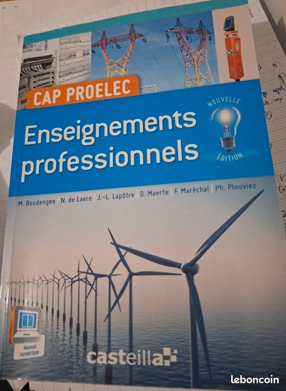 Livre CAP PROELEC - Enseignements professionnels - Casteilla (image 1)