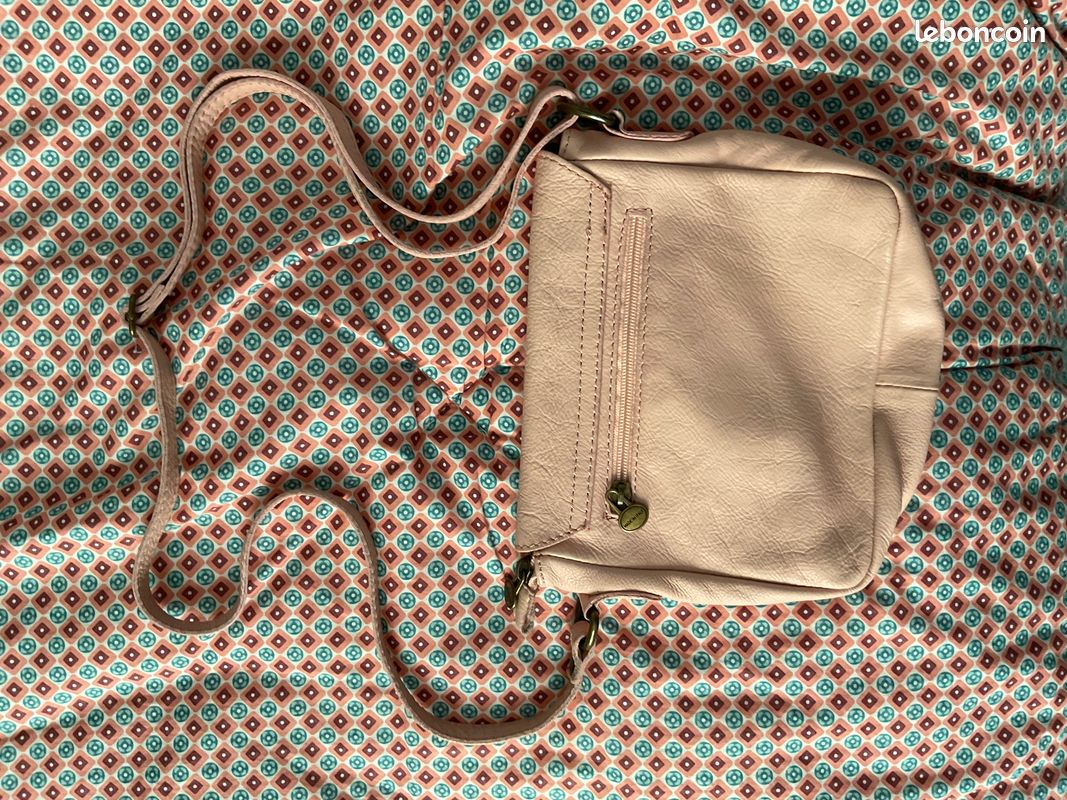 Sac à bandoulière rose (image 5)