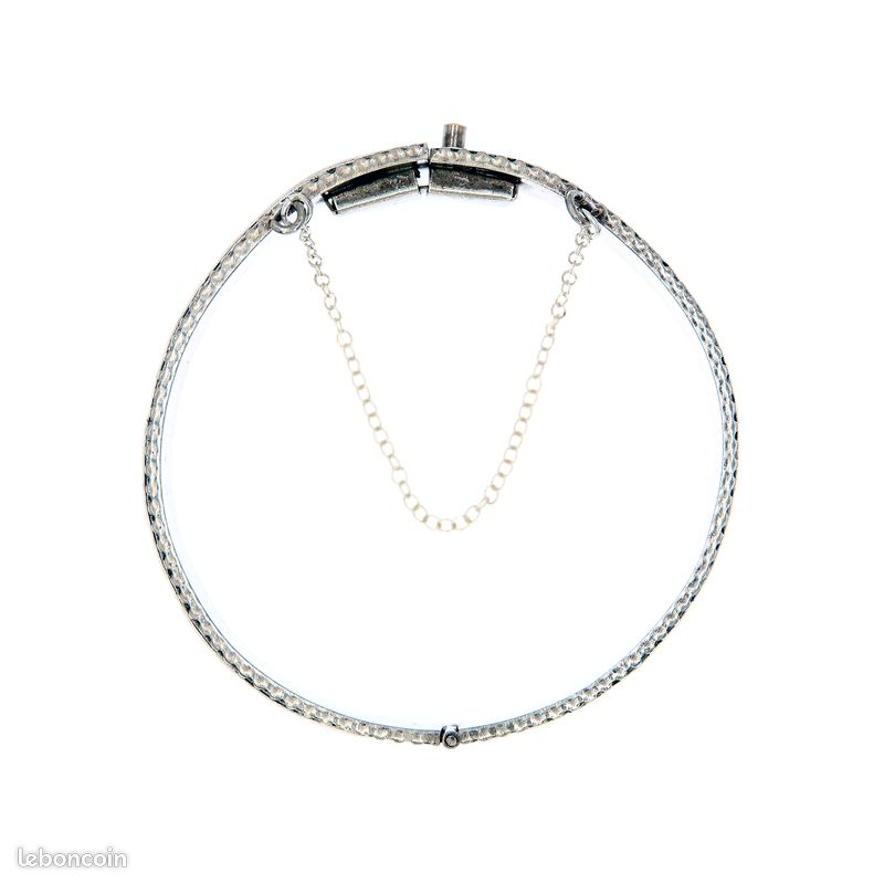 Bracelet jonc Touareg en Argent Motif Croix d'Agadez | Vintage Années 1970 à 1990 (image 9)