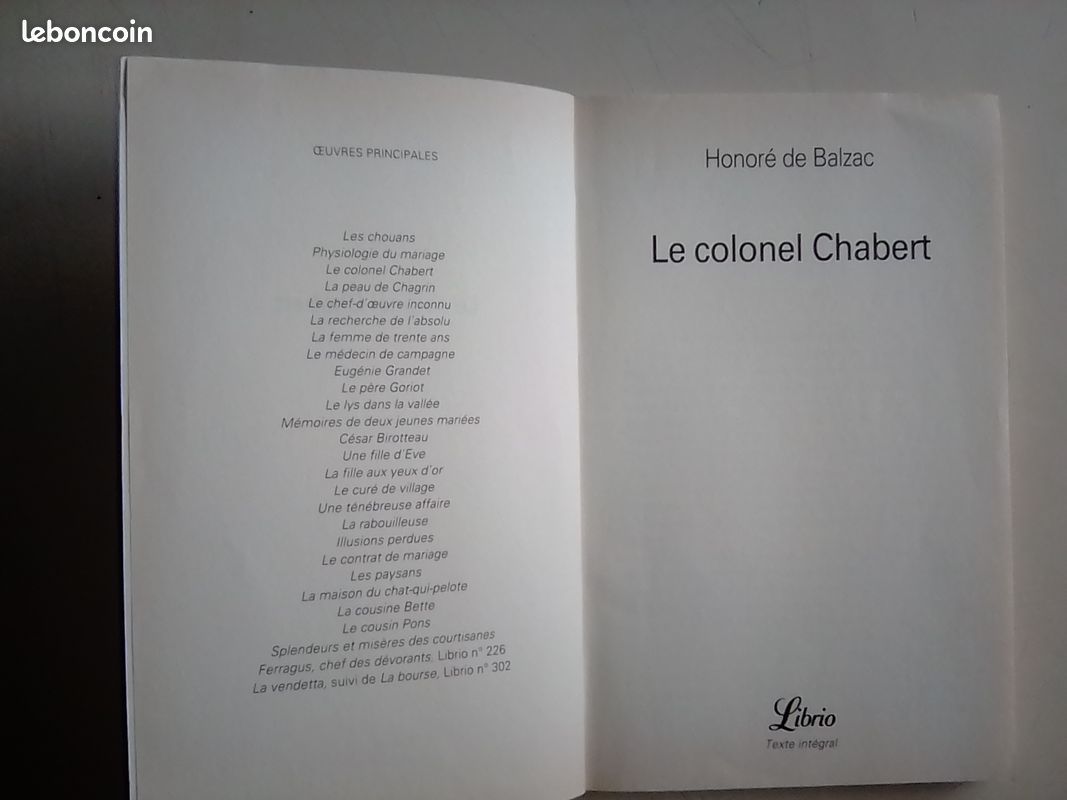 Livre le colonel chabert (image 3)